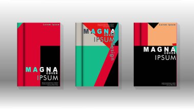 Soyut kitap kapağı düzeninin arka planı. Broşürler, dergiler, vektör şablonları vb. için. Modern tasarımlar Eps 10'da geometrik desenler oluşturur