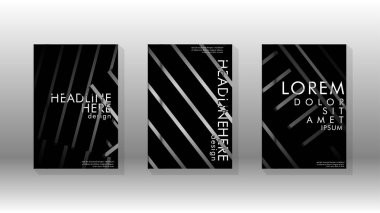 Geometrik tasarım arka planlı kapak kitabı.