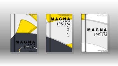 Arka kapak sıvı elemanları ile. Tasarım kavramı kitap. Fütüristik iş düzeni. Dijital poster şablonu. Tasarlamak vektör - eps10