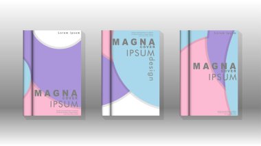 Posterler, kapaklar, broşürler, şirket yıllık iş, vb için soyut daire şekil arka planlar.