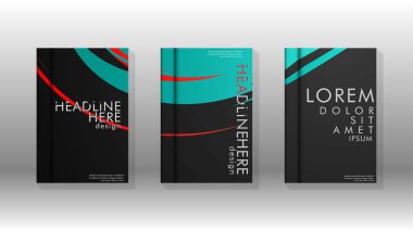 Geometrik tasarım arka planlı kapak kitabı