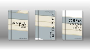 Kitap kapağı kavramı renk ve şekillerin bir kombinasyonu ile soyut geometrik arka plan. vektör tasarımı