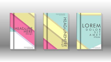 Kapak kitabı kavramı soyut geometrik arka plan renk ve şekillerin bir kombinasyonu ile