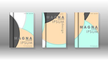 Posterler, kapaklar, broşürler, şirket yıllık iş, vb için soyut daire şekil arka planlar.