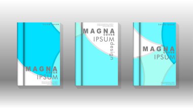 Kurumsal iş yıllık rapor kitap kapağı broşür el ilanı posteri için soyut düşük daire şekil arka plan. Eps10 vektör şablonu