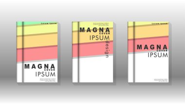 Kapak kitabı kavramı soyut geometrik arka plan renk ve şekillerin bir kombinasyonu ile