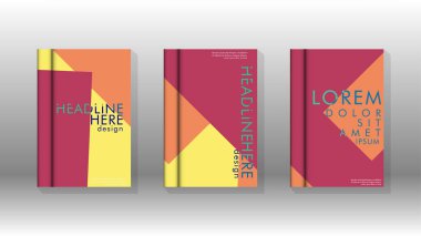 Soyut kitap kapağı düzeninin arka planı. Broşürler, dergiler, vektör şablonları vb. için. Modern tasarımlar Eps 10'da geometrik desenler oluşturur