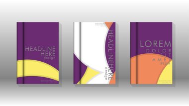 Kurumsal iş yıllık rapor kitap kapağı broşür el ilanı posteri için soyut düşük daire şekil arka plan. Eps10 vektör şablonu