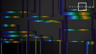 Modern Soyut Vektör Kutusu Arka Plan. renkli degrade şeritler ile. eps 10 şablonu