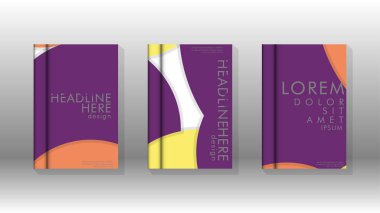 Kurumsal iş yıllık rapor kitap kapağı broşür el ilanı posteri için soyut düşük daire şekil arka plan. Eps10 vektör şablonu