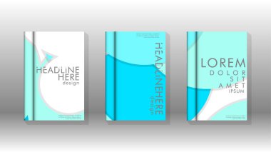 Kurumsal iş yıllık rapor kitap kapağı broşür el ilanı posteri için soyut düşük daire şekil arka plan. Eps10 vektör şablonu