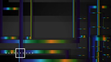 Modern Soyut Vektör Kutusu Arka Plan. renkli degrade şeritler ile. eps 10 şablonu