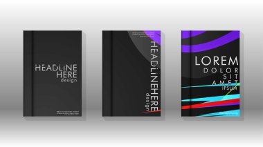 Kitap Kapağı renkli geometrik arka planlar.