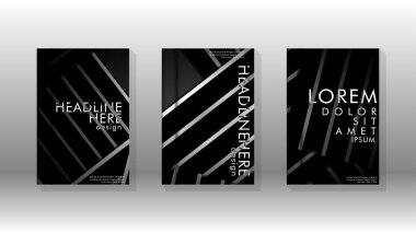 Geometrik tasarım arka planlı kapak kitabı.