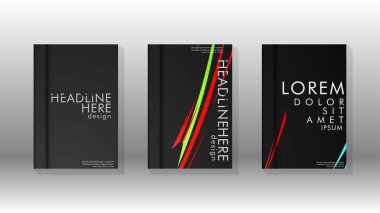 Kitap Kapağı renkli geometrik arka planlar.