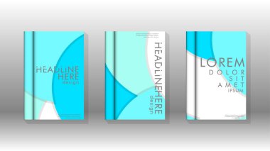 Posterler, kapaklar, broşürler, şirket yıllık iş, vb için soyut daire şekil arka planlar.