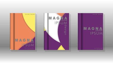 Kurumsal iş yıllık rapor kitap kapağı broşür el ilanı posteri için soyut düşük daire şekil arka plan. Eps10 vektör şablonu