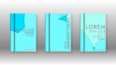 Kurumsal iş yıllık rapor kitap kapağı broşür el ilanı posteri için soyut düşük daire şekil arka plan. Eps10 vektör şablonu