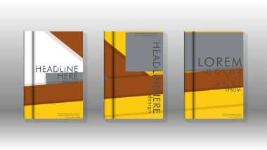 Kapak kitabı kavramı soyut geometrik arka plan renk ve şekillerin bir kombinasyonu ile