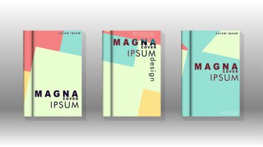 Soyut kitap kapağı düzeninin arka planı. Broşürler, dergiler, vektör şablonları vb. için. Modern tasarımlar Eps 10'da geometrik desenler oluşturur