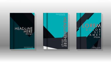 Soyut kitap kapağı düzeninin arka planı. Broşürler, dergiler, vektör şablonları vb. için. Modern tasarımlar Eps 10'da geometrik desenler oluşturur