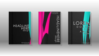 Geometrik tasarım arka planlı kapak kitabı