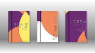 Minimal vektör tasarımı kapsar. Yuvarlak şekiller kompozisyon. Eps10 vektör şablonu