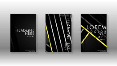 Geometrik tasarım arka planlı kapak kitabı.