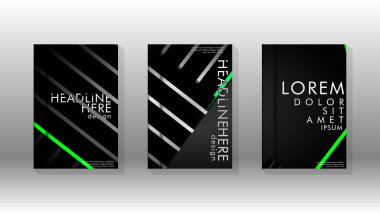 Geometrik tasarım arka planlı kapak kitabı