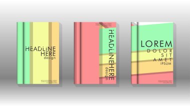 Kapak kitabı kavramı soyut geometrik arka plan renk ve şekillerin bir kombinasyonu ile