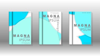 Kurumsal iş yıllık rapor kitap kapağı broşür el ilanı posteri için soyut düşük daire şekil arka plan. Eps10 vektör şablonu