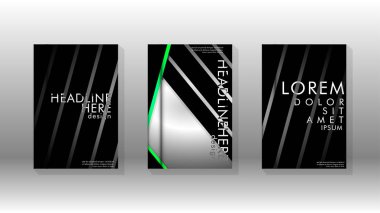 Geometrik tasarım arka planlı kapak kitabı.