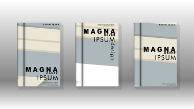 Kitap kapağı kavramı renk ve şekillerin bir kombinasyonu ile soyut geometrik arka plan. vektör tasarımı