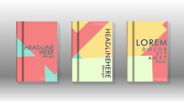 Soyut kitap kapağı düzeninin arka planı. Broşürler, dergiler, vektör şablonları vb. için. Modern tasarımlar Eps 10'da geometrik desenler oluşturur