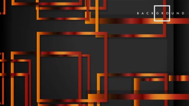 Vektör Modern Soyut Kareler Arka Planlar . siyah ve metal renk degradesi ile. eps 10 şablonu