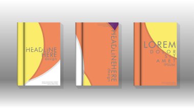 Kurumsal iş yıllık rapor kitap kapağı broşür el ilanı posteri için soyut düşük daire şekil arka plan. Eps10 vektör şablonu