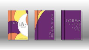 Kurumsal iş yıllık rapor kitap kapağı broşür el ilanı posteri için soyut düşük daire şekil arka plan. Eps10 vektör şablonu