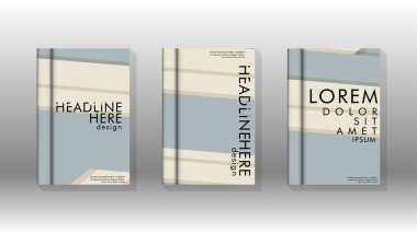 Kitap kapağı kavramı renk ve şekillerin bir kombinasyonu ile soyut geometrik arka plan. vektör tasarımı