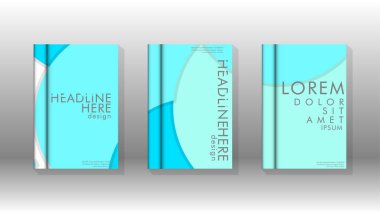 Kurumsal iş yıllık rapor kitap kapağı broşür el ilanı posteri için soyut düşük daire şekil arka plan. Eps10 vektör şablonu