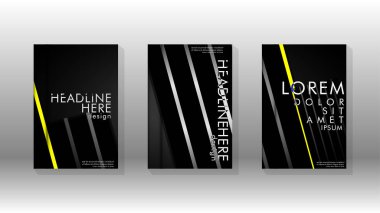 Geometrik tasarım arka planlı kapak kitabı.