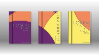 Kurumsal iş yıllık rapor kitap kapağı broşür el ilanı posteri için soyut düşük daire şekil arka plan. Eps10 vektör şablonu