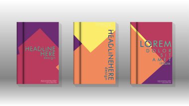 Soyut kitap kapağı düzeninin arka planı. Broşürler, dergiler, vektör şablonları vb. için. Modern tasarımlar Eps 10'da geometrik desenler oluşturur