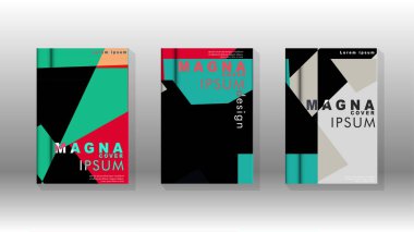 Soyut kitap kapağı düzeninin arka planı. Broşürler, dergiler, vektör şablonları vb. için. Modern tasarımlar Eps 10'da geometrik desenler oluşturur