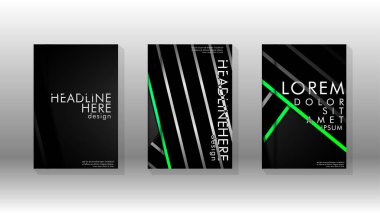 Geometrik tasarım arka planlı kapak kitabı