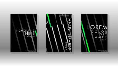 Geometrik tasarım arka planlı kapak kitabı