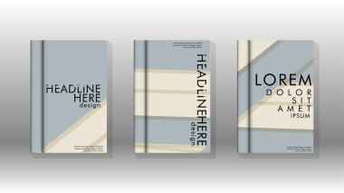 Kitap kapağı kavramı renk ve şekillerin bir kombinasyonu ile soyut geometrik arka plan. vektör tasarımı