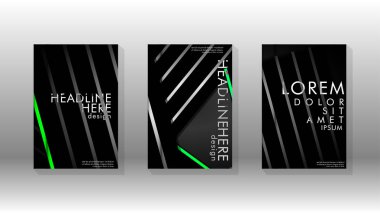 Geometrik tasarım arka planlı kapak kitabı