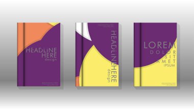 Kurumsal iş yıllık rapor kitap kapağı broşür el ilanı posteri için soyut düşük daire şekil arka plan. Eps10 vektör şablonu