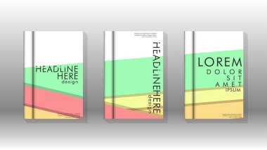 Kapak kitabı kavramı soyut geometrik arka plan renk ve şekillerin bir kombinasyonu ile