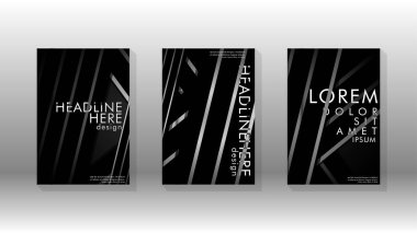 Geometrik tasarım arka planlı kapak kitabı.